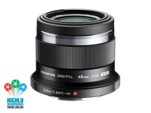 Olympus M.Zuiko Digital 45mm F1.8 - Musta